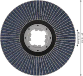 Lamelový kotouč Bosch PRO X571, úhlový, 115 mm, G120 X-Lock.